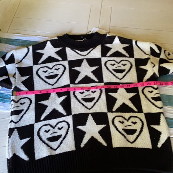 Zara graphic jacquard knit sweater - Picture 8 of 10